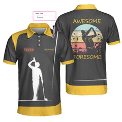 Customized Awesome Foresome The Longest Day Custom Polo Shirt - Hyperfavor