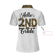 Customized Squad Team Leopard Custom Short Sleeve Women Pholo Shirt - Hyperfavor