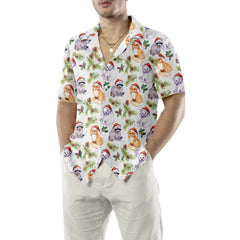 Cute Animals In Christmas Hat Hawaiian Shirt, Funny Christmas Shirt, Unique Gift For Christmas - Hyperfavor