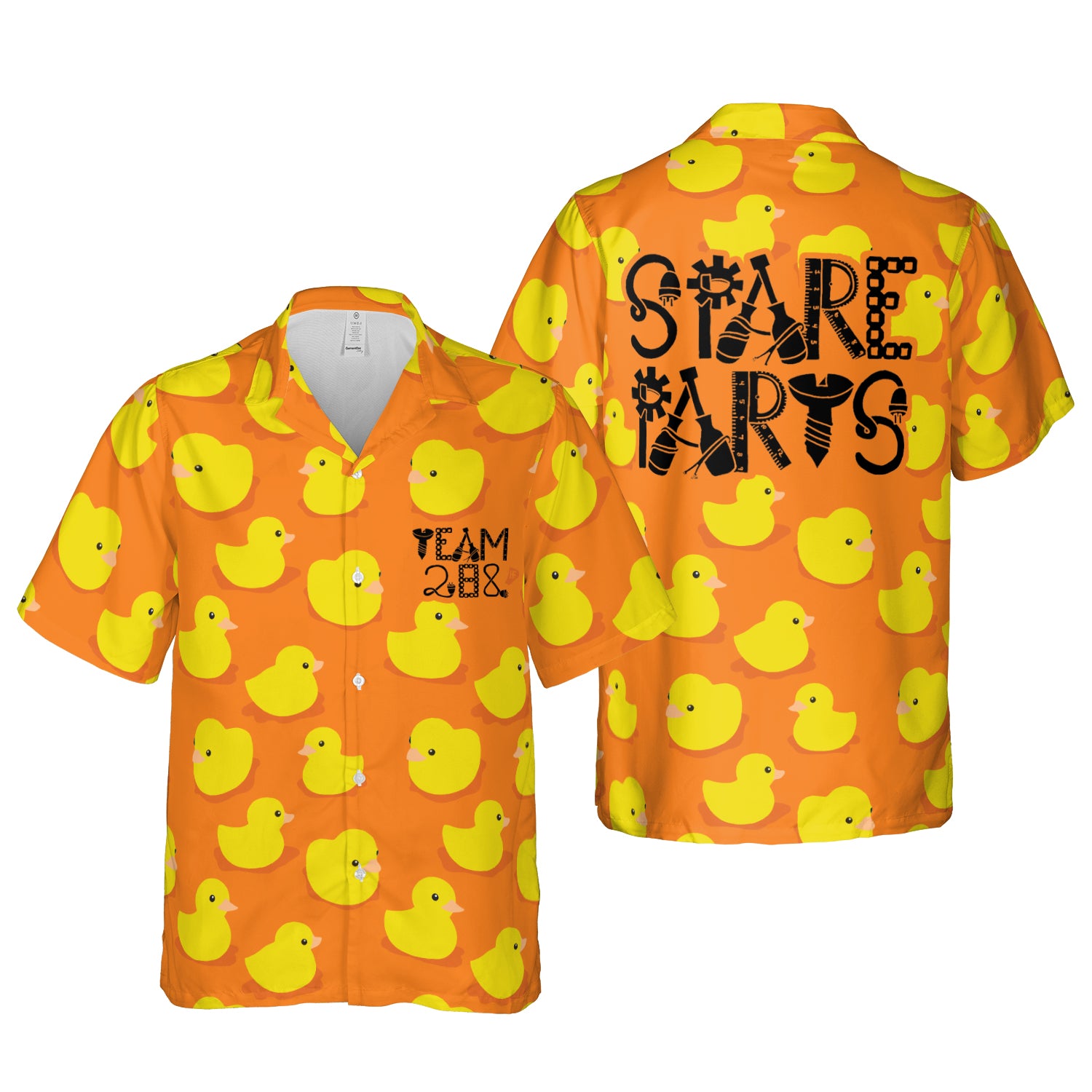 Cute Duck Pattern Hawaiian Shirt - Hyperfavor