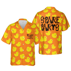 Cute Duck Pattern Hawaiian Shirt - Hyperfavor