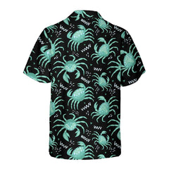 Cute Green Crab Hawaiian Shirt, Green Crab Shirt For Men & Women, Best Gift For Crab Lover - Hyperfavor