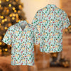 Cute Pug Xmas Holiday Hawaiian Shirt, Funny Christmas Dog Hawaiian Shirt - Hyperfavor