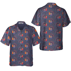 Cute Turkeys For Thanksgiving Hawaiian Shirt, Cute Turkey Gift For Thanksgiving - Hyperfavor