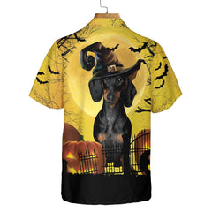 Dachshund Is Never Too Old For Halloween Hawaiian Shirt, Spooky Halloween Shirt For Men And Women - Hyperfavor