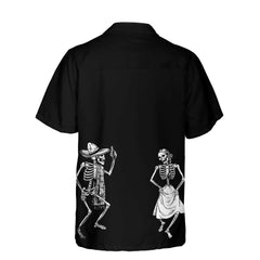 Dancing Skeleton Dia De Los Muertos Hawaiian Shirt, Day Of The Dead Gift Shirt - Hyperfavor