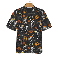 Dancing Skeletons Happy Halloween Hawaiian Shirt, Funny Halloween Shirt, Best Gift For Halloween - Hyperfavor