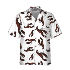 Dark Lobster Hawaiian Shirt, Unique Lobster Shirt, Lobster Print Shirt For Adults - Hyperfavor