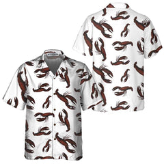 Dark Lobster Hawaiian Shirt, Unique Lobster Shirt, Lobster Print Shirt For Adults - Hyperfavor