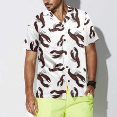 Dark Lobster Hawaiian Shirt, Unique Lobster Shirt, Lobster Print Shirt For Adults - Hyperfavor