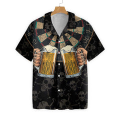 Darts And Beer That's Why I'm Here Hawaiian Shirt - Hyperfavor