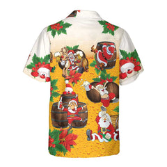Dear Santa Here's Your Beer Christmas Hawaiian Shirt, Funny Santa Claus Shirt, Best Gift For Christmas - Hyperfavor