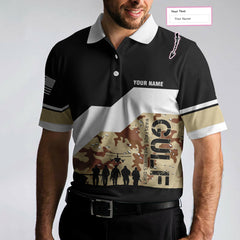 Desert Storm Veteran Custom Polo Shirt, Personalized Gift For Veterans, Cool Desert Shirt Design For Male - Hyperfavor