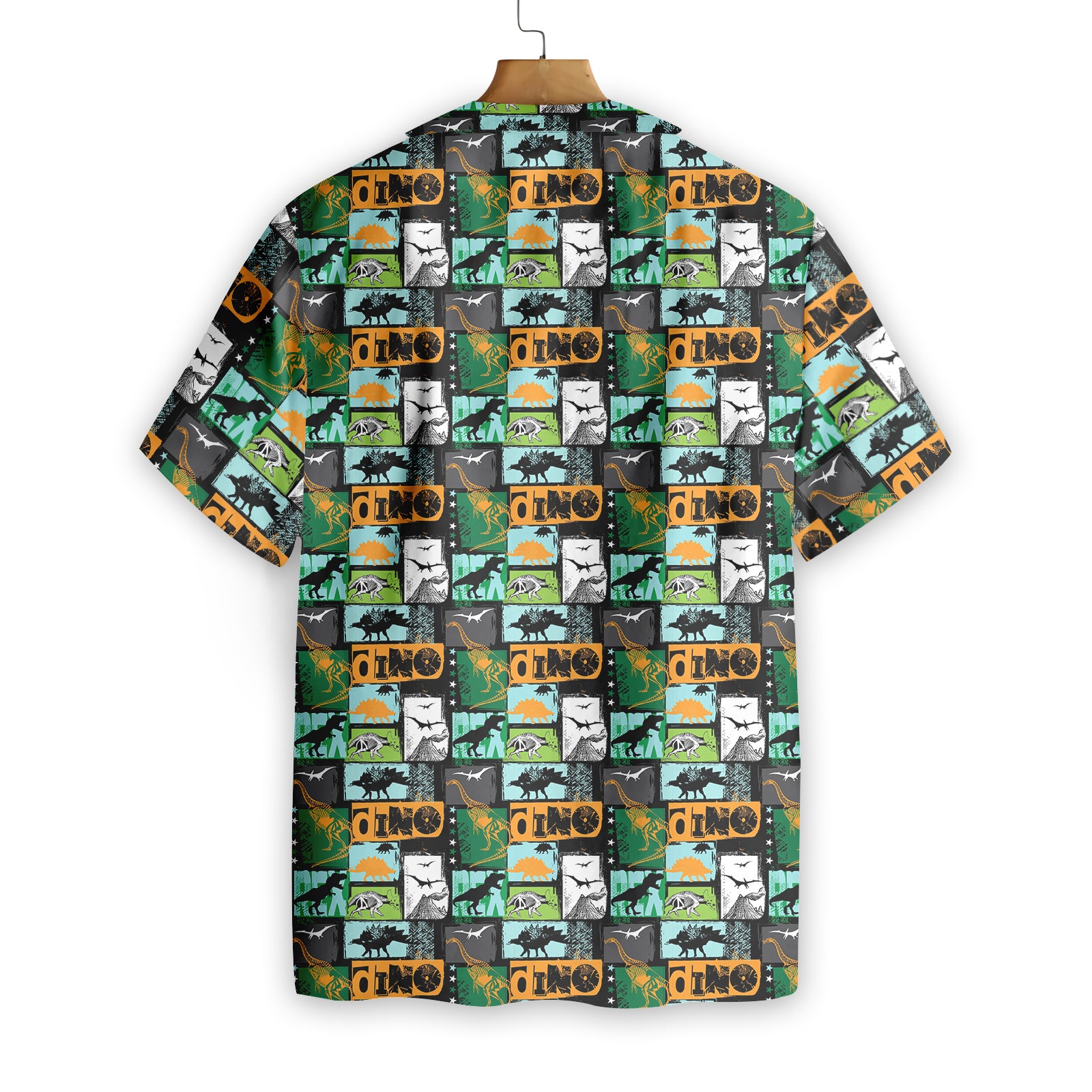 Dinosaur Collage Art EZ21 2610 Hawaiian Shirt - Hyperfavor