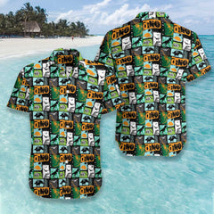 Dinosaur Collage Art EZ21 2610 Hawaiian Shirt - Hyperfavor