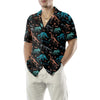 Dinosaur Skeleton Seamless Grunge Pattern Hawaiian Shirt, Funny Dinosaur Shirt, Cool Printed Dino Shirt For Adults - Hyperfavor