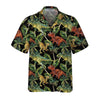 Dinosaur Tropical Pattern Hawaiian Shirt, Tropical Dinosaur Shirt, Printed Dino Shirt For Adults - Hyperfavor