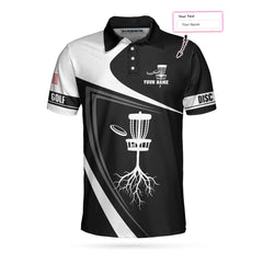 Disc Golf Tree Custom Polo Shirt, Personalized Disc Golf Shirt With Name, Best Gift Idea For Disc Golf Lovers - Hyperfavor
