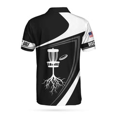 Disc Golf Tree Custom Polo Shirt, Personalized Disc Golf Shirt With Name, Best Gift Idea For Disc Golf Lovers - Hyperfavor