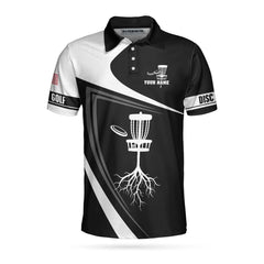 Disc Golf Tree Custom Polo Shirt, Personalized Disc Golf Shirt With Name, Best Gift Idea For Disc Golf Lovers - Hyperfavor