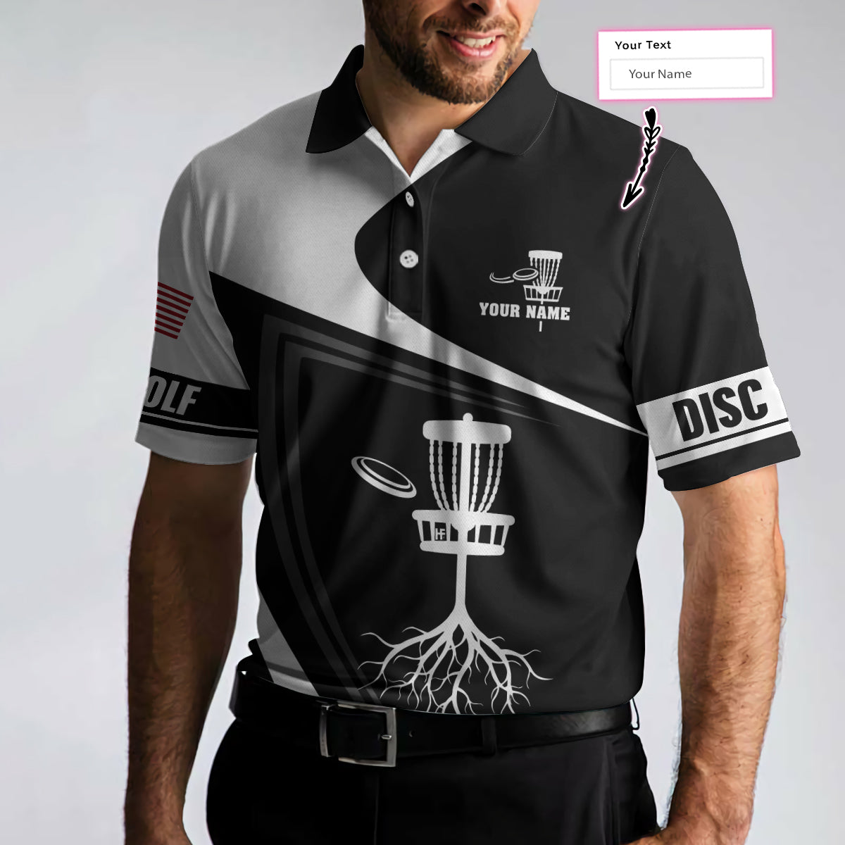 Disc Golf Tree Custom Polo Shirt, Personalized Disc Golf Shirt With Name, Best Gift Idea For Disc Golf Lovers - Hyperfavor