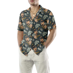 Dollar Bill And Gun Hawaiian Shirt, Dollar Hawaiian Shirt For Men, Cool Money Shirt Gift For Guys - Hyperfavor