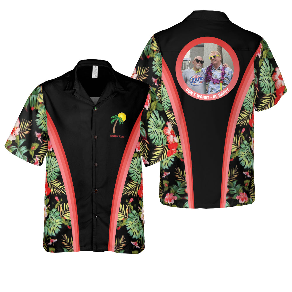 Don't Worry Be Happy Custom Hawaiian Shirt - Hyperfavor