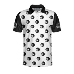 Don't Mess With Poolasaurus Polo Shirt, Billiards Ball Pattern Shirt For Male Players, Simple Billiards Shirt Design - Hyperfavor