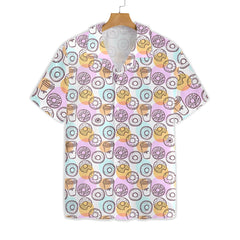 Donut And Coffee Seamless Pattern EZ02 2307 Hawaiian Shirt - Hyperfavor