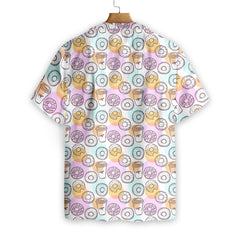 Donut And Coffee Seamless Pattern EZ02 2307 Hawaiian Shirt - Hyperfavor