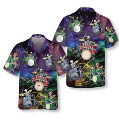 Drummer To The Bone Hawaiian Shirt, Cool Drum Shirt, Best Gift For Drummers - Hyperfavor