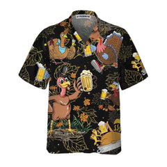 Drunk Turkey Thanksgiving Hawaiian Shirt, Funny Thanksgiving Gobble Shirt, Gift For Thanksgiving Day - Hyperfavor