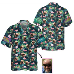 Dubay Design Funny Custom Face Flamingo Hawaiian Shirt - Hyperfavor