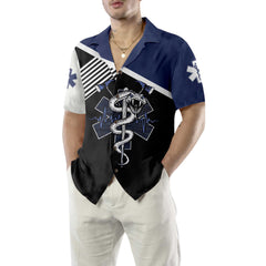 EMS Paramedic Hawaiian Shirt, Funny Parademic Shirt For Men, Paramedic Gift Ideas - Hyperfavor