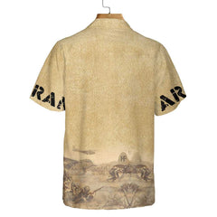 Eagle Army Veteran Home Of The Free Hawaiian Shirt, Vintage American Flag Veteran Shirt - Hyperfavor