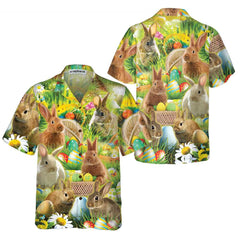 Easter Bunnies Hawaiian Shirt, Easter Bunny Shirt, Funny Easter Shirt & Easter Gift Ideas - Hyperfavor