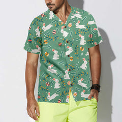 Easter Egg And Bunny Hawaiian Shirt, Easter Bunny Shirt, Funny Easter Shirt & Easter Gift Ideas - Hyperfavor