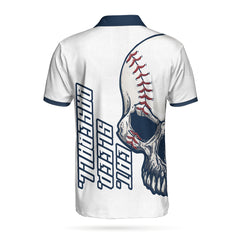 Eat Sleep Baseball Lover Skull EZ06 0904 Polo Shirt - Hyperfavor