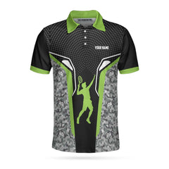 Eat Sleep Tennis Repeat Custom Polo Shirt, Personalized Tennis Shirt For Men, Cool Tennis Polo Shirt, Tennis Gift For Men - Hyperfavor