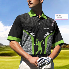 Eat Sleep Tennis Repeat Custom Polo Shirt, Personalized Tennis Shirt For Men, Cool Tennis Polo Shirt, Tennis Gift For Men - Hyperfavor