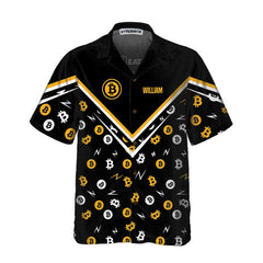 Eat Sleep Trade Repeat Bitcoin Pattern Custom Hawaiian Shirt, Personalized Bitcoin Shirt For Men & Women - Hyperfavor