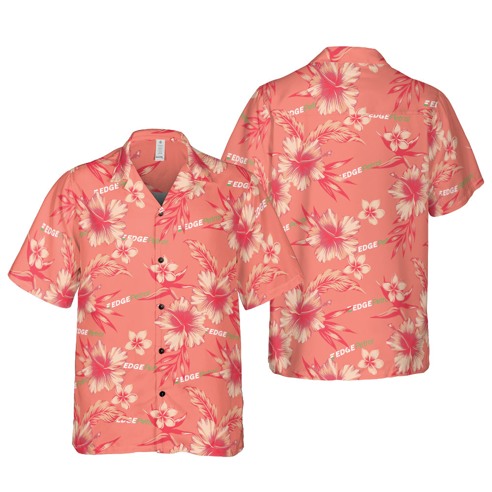 EdgePetrol Logo Salmon Color Version Hawaiian Shirt - Hyperfavor