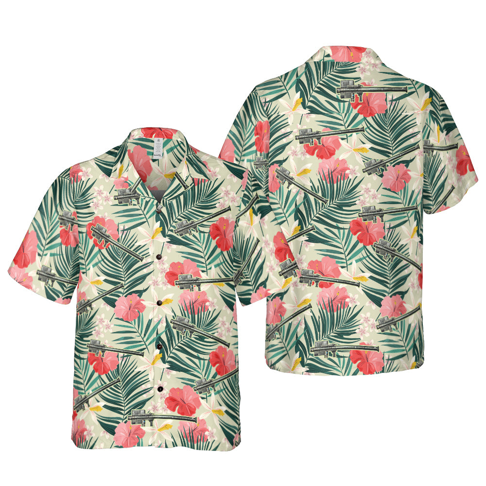 FIM-92 Stinger With Tropical Flowers Hawaiian Shirt - Hyperfavor