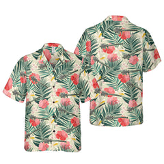 FIM-92 Stinger With Tropical Flowers Hawaiian Shirt - Hyperfavor
