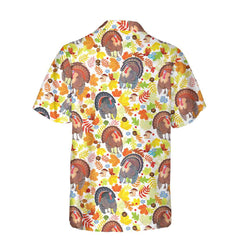 Fall For Thanksgiving Turkeys Hawaiian Shirt, Funny Thanksgiving Gobble Shirt, Gift For Thanksgiving Day - Hyperfavor