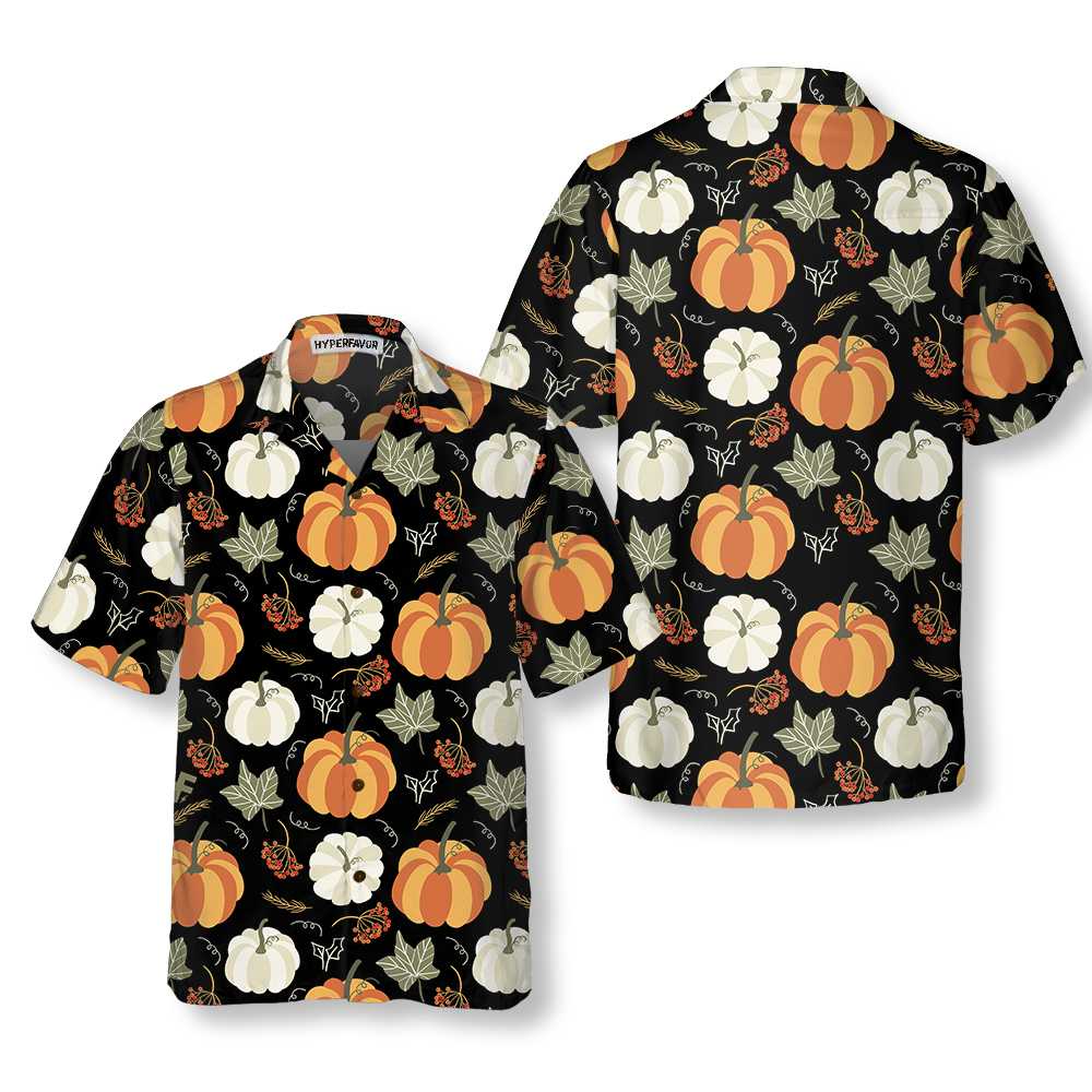 Fall Pumpkin Thanksgiving Hawaiian Shirt, Funny Thanksgiving Shirt, Unique Thanksgiving Gift Ideas - Hyperfavor