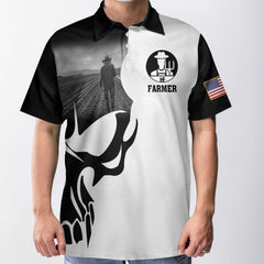 Farmer Proud Skull Polo Shirt - Hyperfavor