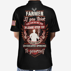 Farmer Proud Skull Polo Shirt - Hyperfavor