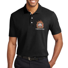 Firefighter California Flag EZ16 0504 Custom Polo Shirt - Hyperfavor