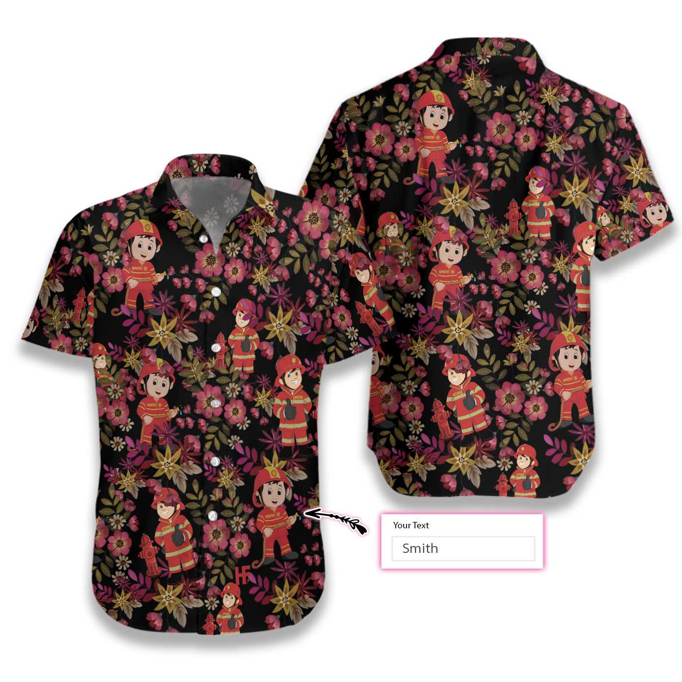 Firefighter Fire Rescue EZ12 0401 Custom Hawaiian Shirt - Hyperfavor